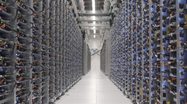 Image of a google data center