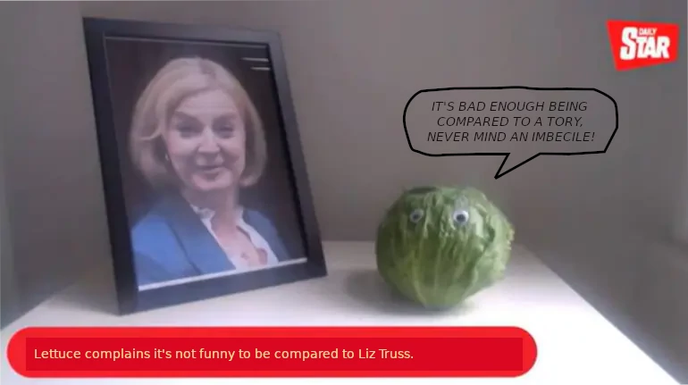 Lettuce complains it's not funny to be compared to Liz Truss.