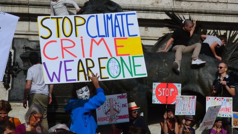 Image of a climate protest