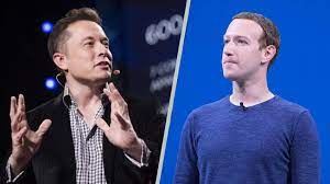 Image of mega-rich Elon Musk and Zuckenberg.